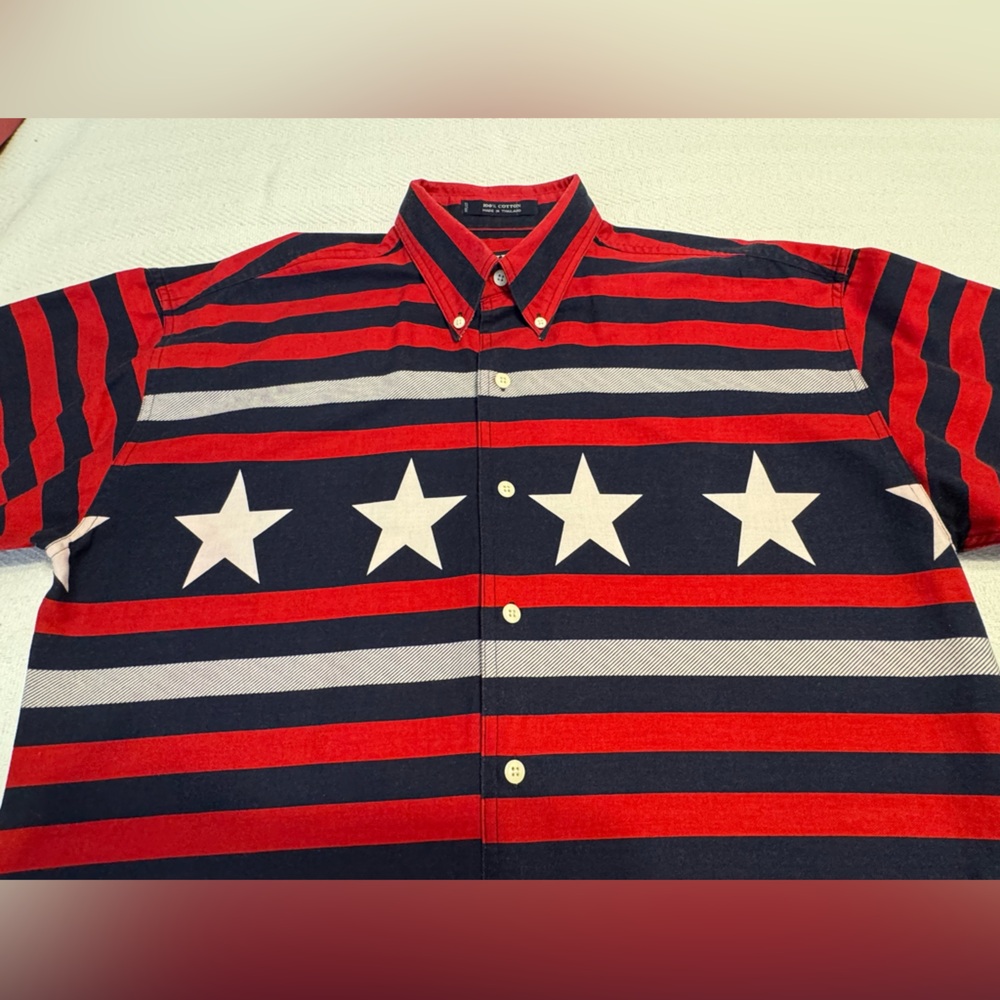 Ralph Lauren Chaps Short Sleeve Stars & Stripes Shirt
